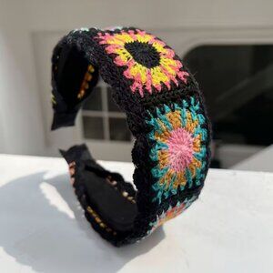 NEW BOUTIQUE GRANNY SQUARE HEADBAND